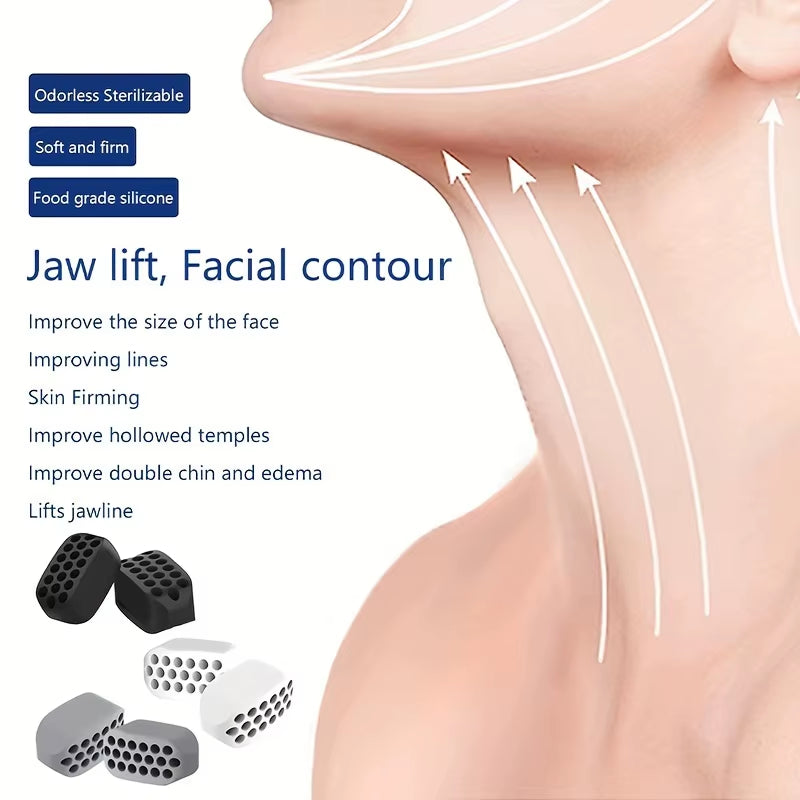 Masseter Ball Facial Muscle Trainer - Silicone Jaw Trainer for Strengthening the Masseter Muscles and Defining the Jawline